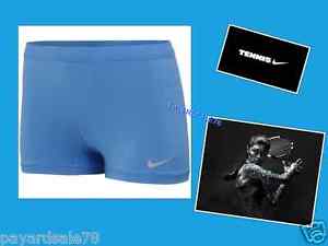 NEW WOMEN'S SIZE XS NIKE TENNIS SHORTS COMPRESSION 3"  DRI-FIT TIGHT BLUE NWT