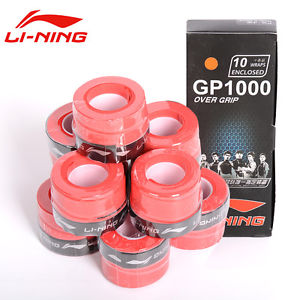 Li-ning Badminton Rackets Overgrip GP-1000 Thin Grips/Hand Glue 10 pcs/lot