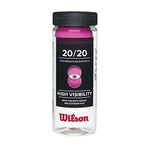 Wilson 20/20 Racquetball (3 Ball Can) Pink
