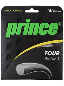 3 sets Prince Tour XT 18 40ft sets cut from reel tennis string xtra touch black