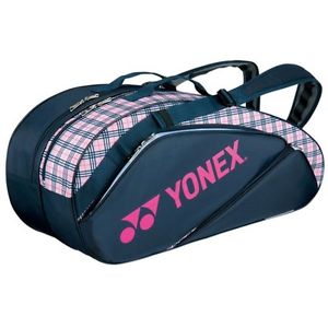 YONEX Racket Bag 6 (with backpack) for 6 Rackets 1632RP Navy Pink tennis