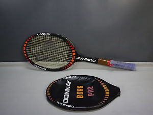 Donnay Borg Pro Tennis Racquet Light 5 Vintage Wooden Racket with Cover Belgium
