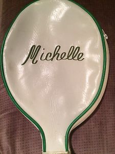 Vintage Personalized Zippered Tennis Racquet Head Cover "Michelle" Tennis Gear