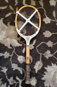 TAD Davis Classic Professional,4"M,Wood Tennis Racket,Protector,Vintage