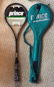 Vintage 1988 Prince Extender Squash Racquet With Original Bag NEVER USED