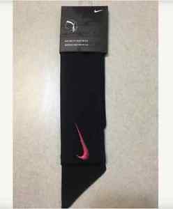 Custom Red Swoosh Black, White Swoosh Nike Dri-Fit Head Tie Headband