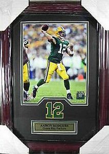 Aaron Rodgers Vert Bay Packers NFL Football,48 cm Image de mur véritable