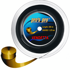 PRO S PRO NEW VENDETTA 1.25 TENNIS STRING REEL - 660 FT - NEW