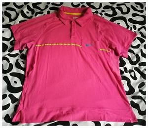 Nike Tennis Rafael Nadal Roland Garros Polo Shirt Jersey Golf Pink