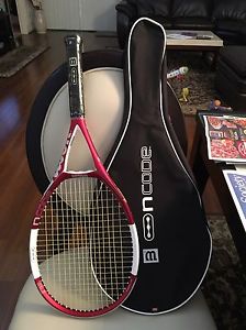 NEW ~ WILSON ~ nCODE n5 FORCE MP 98 TENNIS RACQUET 4 3/8 ~ With Carrying Case