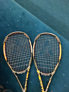 TWO 2 KARAKAL T120FF SQUASH RACKETS FAST FIBRE EVOLUTION 1.15