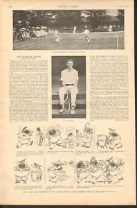 1898  SPORT TENNIS TEAM WHIMAN NEWPORT GAME LARNED WRENN ATHLETE COURT 18432