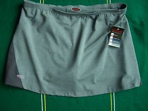 Bolle 8676 Gray Pull-on Skirt with Shorties Black Inserts XL NEW NWT Skort