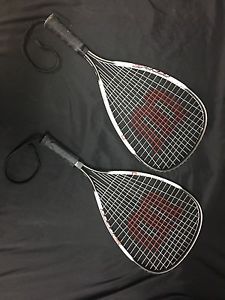 Wilson Titanium Express Racquetball Racquets Pair Sports Aerobic Gym S43