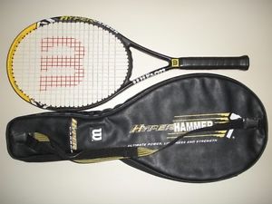 WILSON HYPER HAMMER 6.3 OS 110 TENNIS RACQUET 4 1/2  27.5" NEW STRINGS