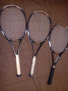 3 WILSON K FACTOR BLADE 98 TENNIS RAQUETS