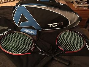 Angell Tennis Rackets + 6 Pack Bag