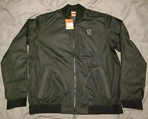 Men's Nike Court Bomber Tennis Jacket Black 816269 010 Large $180 Orig NWT!