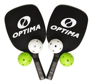 Optima Pickleball Set 2 Paddle 4 Pickleballs