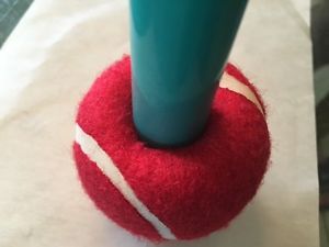 160 Precut Pre-Cut Tennis Balls for Chairs - New! Red!