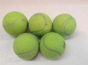 Select 5-10-25-50 Dead Tennis Balls Dog Toys Fetch Catch bottom chairs walkers