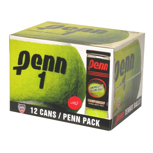 PENN Championship Extra-Duty High-Altitude Felt Tennis Balls, 12 cans