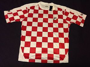 Rare Fila tennis shirt Croatia Davis Cup Marin Cilic NWT Borg XXL