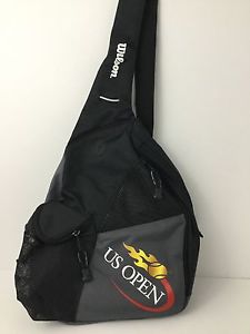 Wilson US Open Sling Bag Black with Ball Pocket New Without Tags