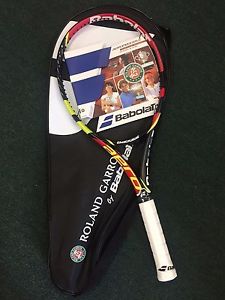 "RARE" Babolat Aero Pro Drive GT Roland Garros French Open 4-1/2" Tennis Racquet