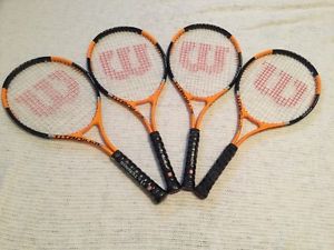 Wilson Titanium 3 Tennis Racquets Softshock Orange And Black