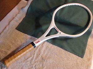 KNEISSL WHITE STAR TWIN TENNIS RACKET - GRAPHITE - NEW/OLD STOCK - 4 5/8" - I107