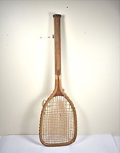 antique Flat-Top Tennis Racket "Hormans Maker" Rare 19th century grass court