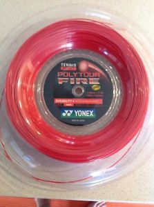 3 sets Yonex Poly Tour Fire 17 (1.20mm) Tennis String *cut from reel* (3x40ft.)