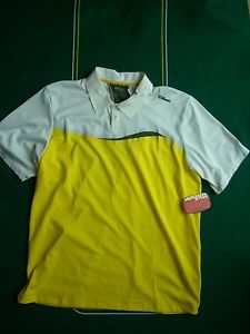 Wilson WRA138300 Men's Somerset Polo Gold/Platoon XL NEW NWT Crew Shirt Thailand