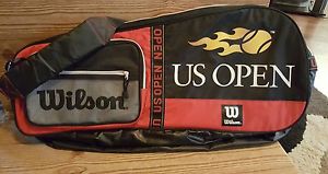 Wilson US Open Tennis racquet carry bag tote Black Red White