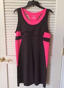 Tek Gear® Drytek High Waist Gray/Pink Stretch Dress, Size Xl