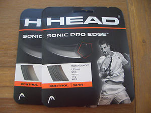 2 Sets of Head Sonic Pro Edge Tennis String 17g