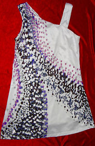 Tail Tennis Dress Size Small High Tech fabric Built in Bar Purple Silver