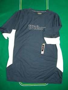 Wilson 92515 Men's Performance T-Shirt Navy/White XL NEW NWT Thailand