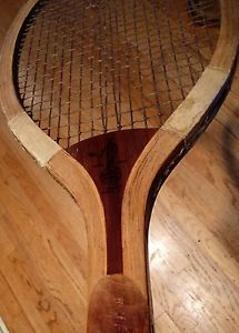 RARE VINTAGE ANTIQUE SEARS WRIGHT & DITSON WOODEN TENNIS RACQUET RACKET