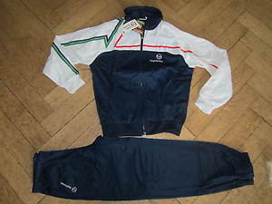 vintage Sergio Tacchini Tracksuit Ilford Sz.M 80s casual terrace BNDS Wilander