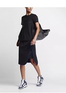 Women Nike Nikelab x Sacai Tech Fleece Skirt/Skort Sz Lg Blue New 802250-011