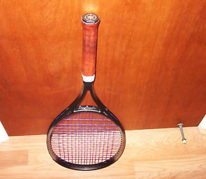 Yamaha EOS Tennis Racquet 110 Oversize Vtg Rare Strung Racket Leather Grip 4 3/8