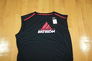Ektelon TEAM SLEEVELESS SHIRT  DRY-FIT BLACK/RED/WHITE  SIZE MENS XXL