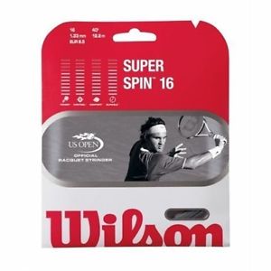 WILSON SUPER SPIN 1.33 TENNIS STRING SET , 5 SETS PACK -