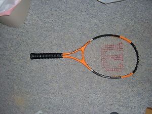 Wilson Titanium 3 Tennis Racquet - Soft Shock  - Orange & Black