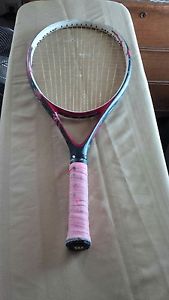 Wilson W2 Spicy Ruby Ncode Tennis Racquet w/Cover 4 1/4"W Wilson Grip 117 sq in