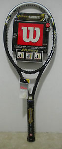 NEW Wilson Hyper Carbon Hammer 5.3 MP MidPlus 95 Stretch Tennis Racquet 4 3/8"