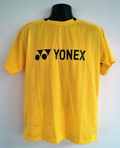 Yonex Men Badminton Shirt Yellow Medium NEW