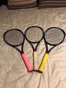 3x Three Wilson Ultra 97 Tennis Rackets L3